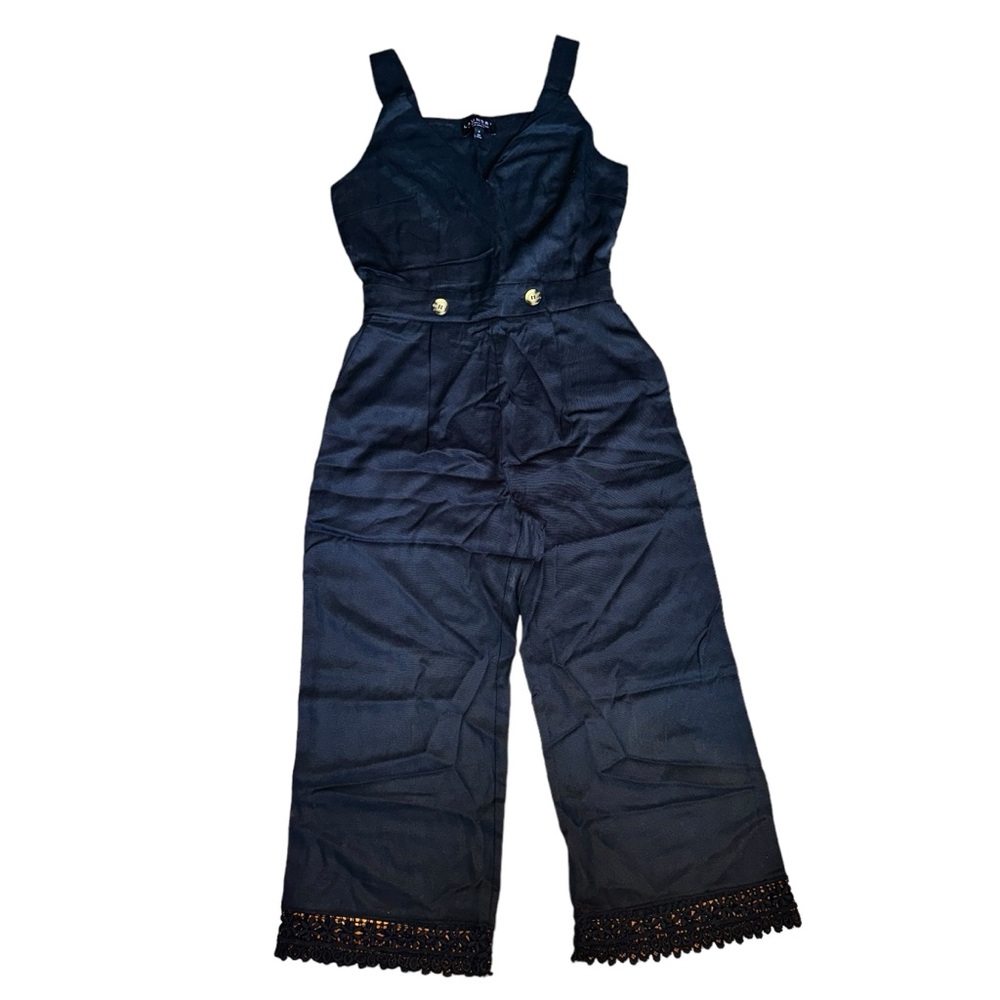 Laundry by Shelli Segal Los Angeles Black Romper NWT
